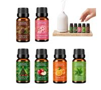Senteurs de Noël pour la Fabrication de Bougies Lot de 6 parfums liquides | Huile pour Diffuseur de Noël Pour la Maison, la Voiture, la Pièce, la Salle de Bains, la