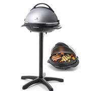 Senya Barbecue électrique SYCK-G043 2 en 1 pied et table, plaque fonte d’aluminium, 2200W, gris