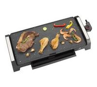 SENYA plancha électrique - 8 personnes - revêtement en pierre antiadhésif 2200 W - Plancha Time Gris G