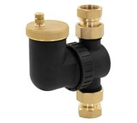 Séparateur d’air à chauffage pour circuits d'eau avec soupape de purge rapide