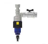Séparateur de boue magnétique DN20 3/4" pour chauffage au sol et chaudière murale, filtre de chauffage avec filet en acier inoxydable pour enlever la rouille et le calcaire (argent)