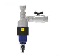 Séparateur de boue magnétique DN20 3/4" pour chauffage au sol, filtre de chauffage avec filet en acier inoxydable pour enlever la rouille et le calcaire, laiton (argent)