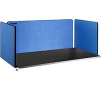 Séparateur de bureau Panneau de confidentialité pour bureau 60 pouces, 3 panneaux Panneau acoustique de confidentialité, panneau acoustique insonorisant, réduit le bruit et les distractions visuelles,