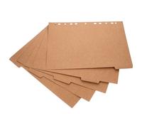 Séparateur de Classeur A4 en Papier Onglet Écrivable | Intercalaires pour Cahier et Classeur, pour Séparer des Documents, Couleur Kaki
