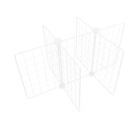 Séparateur de Congélateur en Fer Blanc, Rack 6 Grilles pour Rangement | Structure à Grille Fine, Installation Facile, Optimisation D’espace, pour Armoire et Garde-manger, Petits Objets