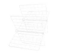 Séparateur de Congélateur en Fer, Étagère de Rangement 6 Grilles | Grille Fine, Blanc, Usage Polyvalent, Cuisine et Restaurants, Organisation Claire des Aliments