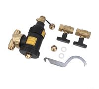 Séparateur de filtre à saleté pour chaudière DN20 DN25 DN32 Dispositif anti-calcaire avec anneau magnétique pour système de protection de chauffe-eau HVAC (DN20/3/4 vanne mâle)