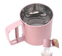 Séparateur de fleurs pour la cuisson, passoire en acier inoxydable, passoire à main réutilisable, écran à mailles fines portable, utilisation facile, tamisage uniforme pour la farine fine et les