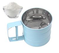 Séparateur de fleurs pour la cuisson, passoire en acier inoxydable, passoire à main réutilisable, écran à mailles fines portable, utilisation facile, tamisage uniforme pour la farine fine et les