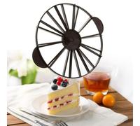 Séparateur de gâteau rond pour des tranches parfaites - 10 ou 12 pièces - Outil de marquage de portion égale - Cadre de cuisson réglable pour gâteaux à couches - ABS de 26,8 cm