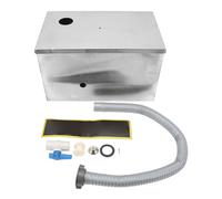 Séparateur de graisse en acier inoxydable avec filtration en 3 étapes, grande capacité, bac à déchets pour cuisine et restaurant
