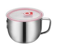 Séparateur de graisse en acier inoxydable - Passoire à sauce avec couvercle - 18 x 11 cm - Séparateur d'huile de cuisine portable - Outil de dégraissage - Idéal pour la cuisson des rôtis, des ragoûts