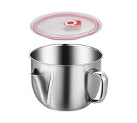 Séparateur de graisse, séparateur de sauce | Verre séparateur de graisses en acier inoxydable, passoire à viande pour graisse, élimine l'excès d'huile de soupe ou de nourriture, bol de nouilles