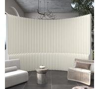 Séparateur de pièce autonome, séparateur de papier rétractable pliable pour la maison, le bureau, le magasin de vêtements, arrière-plan de diffusion en direct