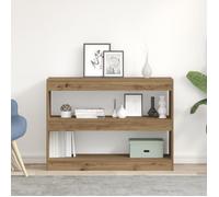 vidaXL Bibliothèque chêne Artisanal 100 x 30 x 72 cm Bois d'ingénierie, Étagère Moderne, Design rectangulaire, Grand Espace de Rangement, étagères Robustes pour Le Salon, présentation Efficace