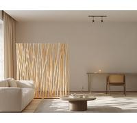Paravent GAYANA en teck L. 170 x P. 25 x H. 180 cm Naturel