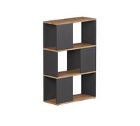 Vicco Séparateur de pièce Eneos, Anthracite/chêne doré, 60x94cm | utilisable comme étagère autoportante pour une division flexible de l’espace