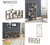 Séparateur de pièce étagère sur pied étagère de classement Noa Sonoma Oak Vicco