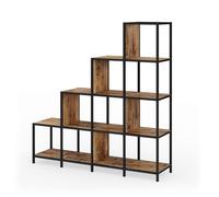 Vicco Séparateur de pièce Fyrk, Bois Antique, 120x120cm, utilisable comme séparateur de pièce ou comme bibliothèque Ouverte