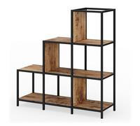 Vicco Séparateur de pièce Fyrk, Bois Antique, 90x92cm | utilisable comme séparateur de pièce ou comme bibliothèque ouverte