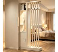 Séparateur De Pièce Meuble Avec Cloison Separation De Piece,202x80x24cm | Claustra Intérieur Bois Avec Etagere Blanc Sans Percage Room Dividers Free Standing Shelves,202x80x24cm