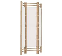 Séparateur de pièce pliable à 3 panneauxen toile de bambou naturel 120 cm Intérieur Extérieur