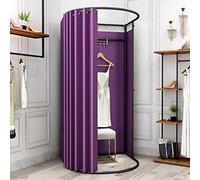 Séparateur de pièce portable à chaîne - Cloison mobile pour magasin de vêtements - vestiaires temporaires avec rideau d'ombrage et crochet - Couleur : B