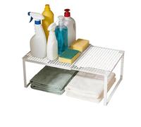 Séparateur de placard empilable - Rangement extensible pour vêtements | Étagère de rangement de placard gain de place | Séparateur de placard réglable en acier carbone extensible pour vêtements et