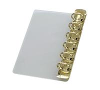 Séparateur de tableau de bord avec classeur, Golden A 7 | Mécanisme de boucle attaché, pages perforées le long du côté séparateur, sections distinctes pour l ' organisation