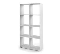 Vicco Séparateur d'espace Scutum, Blanc, 143x72cm | pour une utilisation comme séparateur de pièce ou étagère ouverte