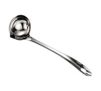 Séparateur D'huile en Acier Inoxydable 1/2 cuillère séparatrice d'huile en acier inoxydable for soupe, sauce, graisse, passoire à avec bec verseur(1pc)