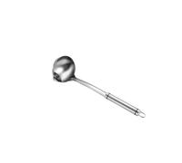 Séparateur D'huile en Acier Inoxydable Cuillère à soupe en acier inoxydable long manche, écumoire, louche, passoire, spatule de cuisine(SilverA)