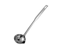 Séparateur D'huile en Acier Inoxydable Lot de 2 louches, écumoires et passoires à soupe en acier inoxydable avec isolation thermique protection anti-brûlure(L)