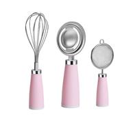 Séparateur D'œufs Portable en Acier Inoxydable Poignée Filtrante | Double Rainure D’écoulement, Ventouse Inférieure en Silicone, Paroi Lisse Lavable, pour Blancs, Meringues et Pâtisserie