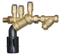 Séparateur EDER SPIROTECH, 3/4", avec filtre à impuretés, pour conduite d'appoint, 1 pièce.