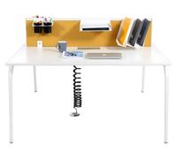 Séparateur stylé Séparateur de table Bureau Séparateur textile jaune