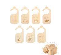 Séparateurs Armoire à Vêtements pour Bébés,7 PCS Séparateurs Placard Separateur Penderie pour Bébé Bois Garde robe de Bébé pour Chambre Tout petits Nouveaux-nés Nourrissons Jusqu'à 24 mois