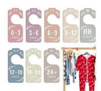 Séparateurs De Placard - Design En Bois, Finition Lisse, Matériau Durable, Décoratif, Lot Multiple | Organisez Votre Garde-robe Avec desVêtements Pour Bébé, desChemises Pour Tout-petits, desRobes P