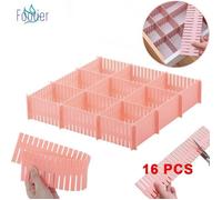Séparateurs de Tiroir, 32x7cm, lot de 16 Organisateur de Tiroir Réglables pour sous-Vêtements, Chaussettes, Maquillage