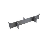 Emuca - Jeu Organisateur de tiroir réglable, Organisateur tiroir, Accessoires séparateur de tiroir, diviseur de tiroir 900mm, Aluminium, Gris Anthracite.