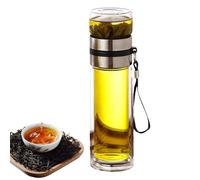 Séparation bouteille d'eau - 350 ml / 450 ml / 500 ml | Bouteille d'eau anti-fuite Infuseur avec isolation thermique anti-brûlure, double paroi tasse à thé homme, idéale pour les feuilles lâches |