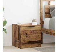 sephironlbb Armoire de lit 2 pc Bois Ancien 40 x 39 x 40 cm Meuble Rangement Chevet avec tiroirs et étagères pour Chambre Salon entrée Compact Fonctionnel