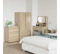 sephironlbb Armoire de Rangement en Bois d'ingénierie 60 x 48 x 81 cm avec 3 tiroirs réglables, Meuble de Stockage Stable pour Salon Chambre Bureau, Colonne de Rangement Pratique et Entretien Facile