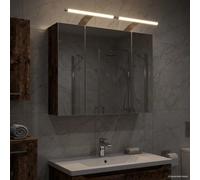 sephironlbb Armoire Miroir Salle de Bain Bois Ancien 60 x 14,5 x 50 cm avec étagères réglables, Porte charnières, Rangement Mural Pratique pour lavabo, Vasque, Toilette, Cabinet, Accessoire sanitaire