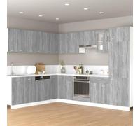 sephironlbb Armoire Suspendue Lyon Gris Sonoma en Bois d'ingénierie 60 x 31 x 40 cm, Meuble Rangement Cuisine avec Porte Rabattable, étagère Robuste pour Vaisselle, casseroles, ustensiles