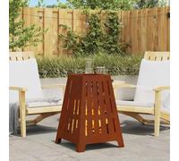 sephironlbb Brasero marron en acier résistant aux intempéries 50 x 50 x 70 cm Poêle d'extérieur avec design ouvert pour jardin, terrasse, balcon, chaleur efficace et flamme d'ambiance