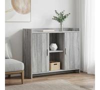 sephironlbb Buffet Moderne en Bois d'ingénierie 98,5 x 33 x 80 cm, 2 Portes métal, 3 étagères, Rangement Polyvalent pour Salon, Salle à Manger, Couloir, Meuble Console Pratique et esthétique
