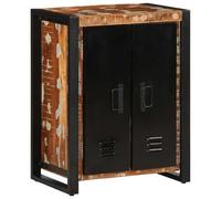 sephironlbb Buffet Multicolore en Bois Massif de récupération 55x35x70 cm avec Portes, Rangement Pratique pour Salon, Cuisine, Salle à Manger, Meuble Console, vaisselier, Armoire