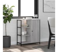 sephironlbb Buffet Sonoma Gris en Bois d'ingénierie 70x30x80 cm avec Rangement, Armoire, Console pour Salon séjour entrée, Meuble bahut Commode Pratique et décoratif