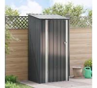 sephironlbb Cabanon de Jardin en métal Anthracite 103 x 86 x 200 cm avec Porte verrouillable, Toit incliné pour Drainage, Rangement extérieur sécurisé pour Outils, mobilier, Tondeuse, vélo, terrasse